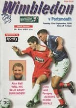 Wimbledon v Portsmouth 22-Sep-1998