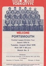 York City v Portsmouth 22-Aug-1978