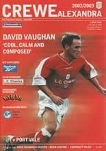 Crewe Alexandra v Port Vale 15-Mar-2003