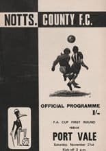 Notts County v Port Vale 21-Nov-1970