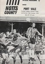 Notts County v Port Vale 28-Oct-1972