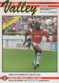 Charlton Athletic v Port Vale 28-Sep-1991