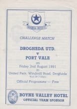 Drogheda v Port Vale 02-Aug-1991