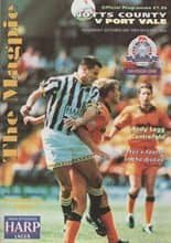 Notts County v Port Vale 08-Oct-1994