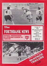 Stirling Albion v Queen of the South 01-Oct-1994