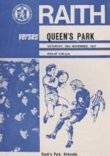 Raith Rovers v Queen's Park 26-Nov-1977