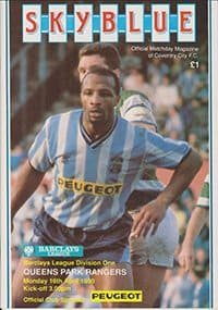Coventry City v Queens Park Rangers 16-Apr-1990