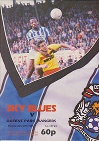 Coventry City v Queens Park Rangers 20-Apr-1987