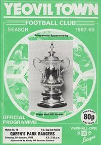 Yeovil Town v Queens Park Rangers 09-Jan-1988