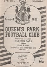 Queens Park v Raith Rovers 24-Sep-1977