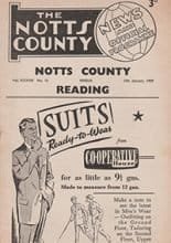 Notts County v Reading 10-Jan-1959