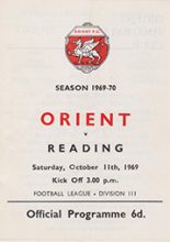 Leyton Orient v Reading 11-Oct-1969
