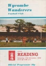 Wycombe Wanderers v Reading 11-Dec-1976