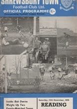 Shrewsbury Town v Reading 12-Dec-1970