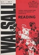 Walsall v Reading 12-Feb-1977