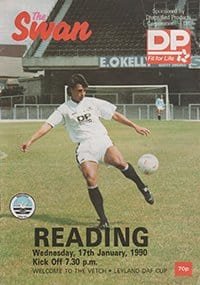 Swansea City v Reading 17-Jan-1990