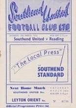 Southend United v Reading 19-Mar-1955