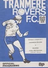 Tranmere Rovers v Reading 26-Nov-1976