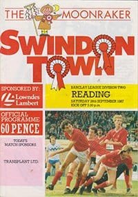 Swindon Town v Reading 26-Sep-1987
