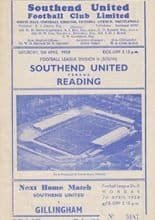 Southend United v Reading 05-Apr-1958