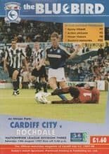 Cardiff City v Rochdale 13-Sep-1997