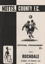 Notts County v Rochdale 15-Feb-1969