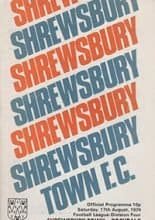 Shrewsbury Town v Rochdale 17-Aug-1974