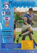 Cardiff City v Rochdale 19-Sep-1998