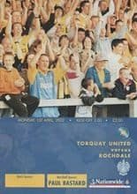 Torquay United v Rochdale 01-Apr-2002