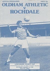 Oldham Athletic v Rochdale 21-Aug-1982