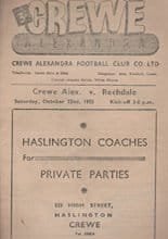 Crewe Alexandra v Rochdale 22-Oct-1955