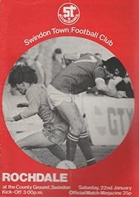 Swindon Town v Rochdale 22-Jan-1983