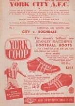 York City v Rochdale 24-Aug-1963