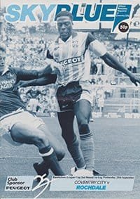 Coventry City v Rochdale 25-Sep-1991