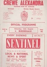 Crewe Alexandra v Rochdale 26-Aug-1961