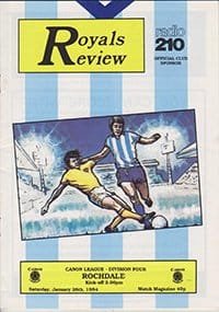 Reading v Rochdale 28-Jan-1984