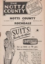 Notts County v Rochdale 28-Feb-1959