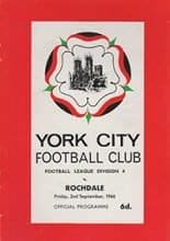 York City v Rochdale 02-Sep-1966