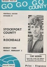 Stockport County v Rochdale 03-Feb-1967