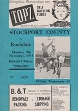 Stockport County v Rochdale 09-Nov-1964