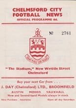 Chelmsford City v Romford 19-Oct-1963