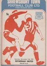 Shrewsbury Town v Rotherham United 11-Nov-1972