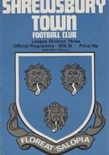 Shrewsbury Town v Rotherham United 15-Nov-1975