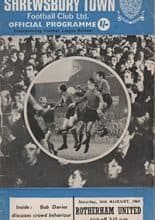 Shrewsbury Town v Rotherham United 16-Aug-1969