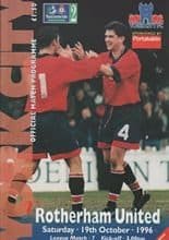 York City v Rotherham United 19-Oct-1996