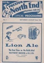 Preston North End v Rotherham United 22-Aug-1964