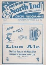 Preston North End v Rotherham United 23-Nov-1963