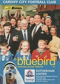 Cardiff City v Rotherham United 29-Mar-1994
