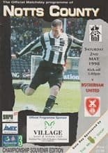 Notts County v Rotherham United 02-May-1998