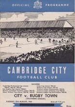 Cambridge City v Rugby Town 25-Aug-1964